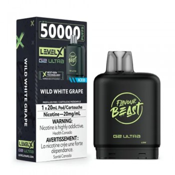 Level X Ultra Wild White Grape 50k 20mg